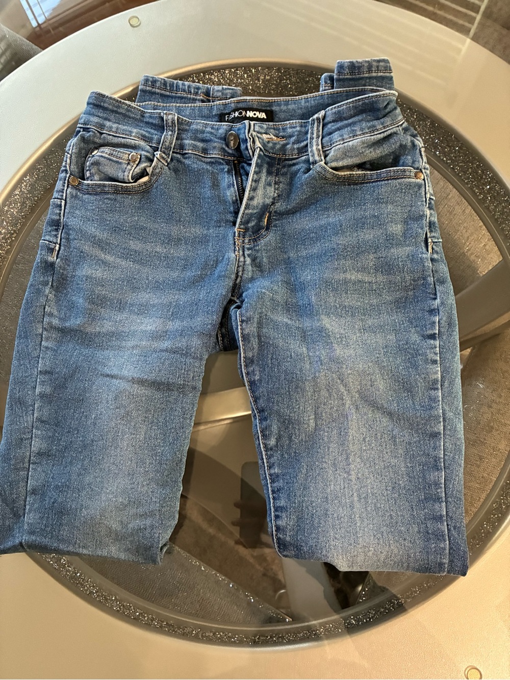 Fashion Nova Light Blue Skinny Jeans